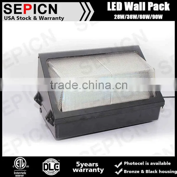 Outdoor UL CUL DLC IES 60w Led Wall Pack Light With LM79 and LM80