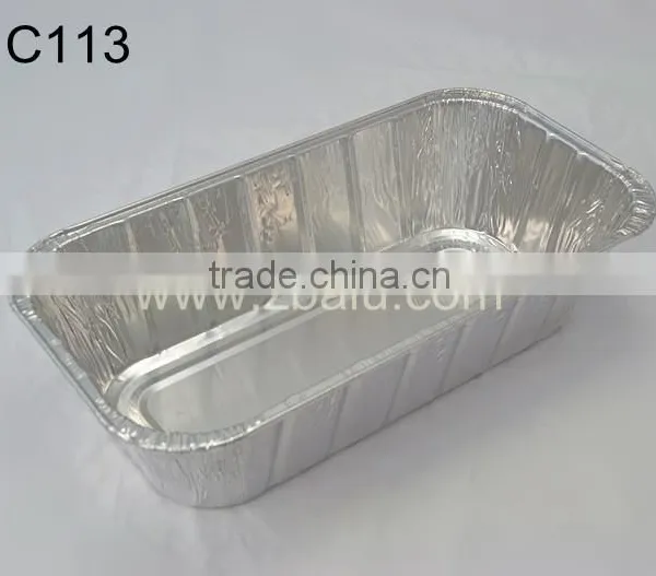 12 Inches Rectangular Aluminum Foil Containers C113