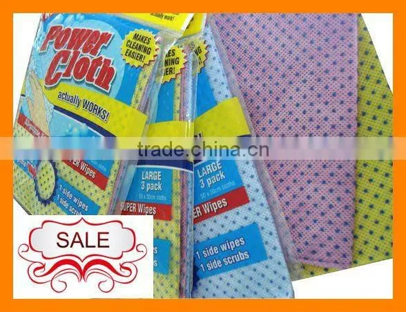 Disposable Spunlace Nonwoven Cleaning Wipes With Plastic Drop for Kitchen