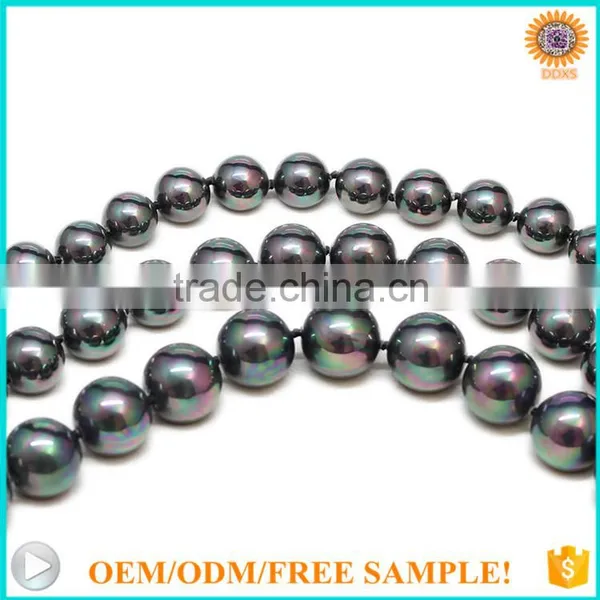 2016 Fashion Imitation Jewellery Black Pearl Necklace photo-2