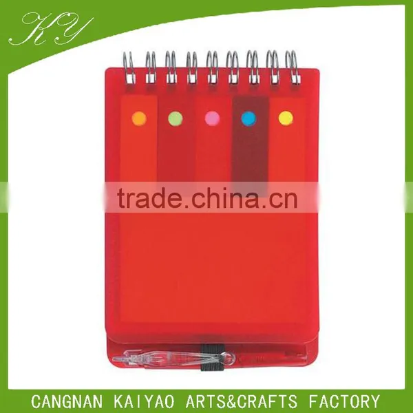 2016 Cheap Custom Color Mini Wire Sticky Bound Note Pad With Ballpen for Students photo-2