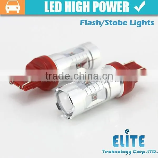 Newest!!! 30W High Power 1157 3157 7443 Baz15d P21 T20 Led Strobe Light Bulb photo-5