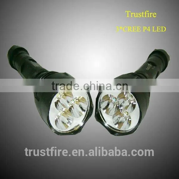 TrustFire 500lm TR-500 Three Cree XP-E Q5 Three Color Red,blue,green Police Security Flashlight photo-2