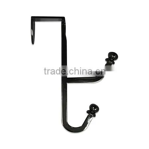 Metal Double Clothes Over the Door Hook photo-4