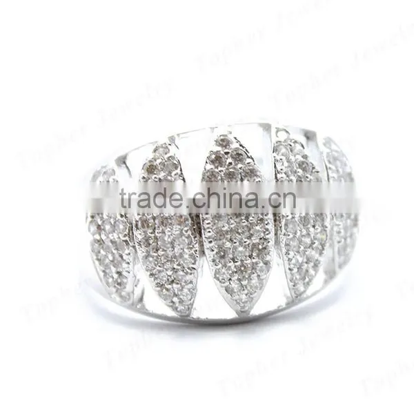 Micro Pave Zircon Stone Ring in 925 Silver New Model Ring photo-2