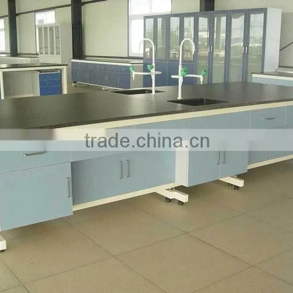 ChemBench Reserch Institute Laboratory Steel Central Bench w/ Fume Extraction, 1800lbs Capacity 48-60'' Depth x 30-36'' Height photo-3