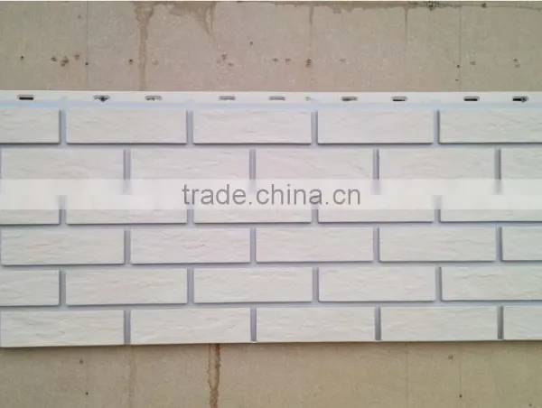 Faux Stone Brick Exterior Wall Panel Plastic Wall Siding photo-3