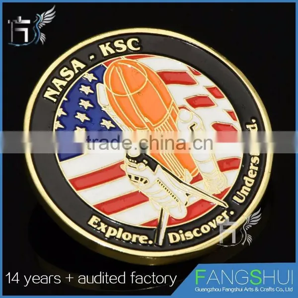 Customized Police Challenge Coin 24k Gold Coin Pendant Low Price Wholesale photo-2