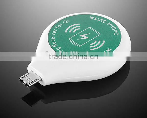 Compact Qi-Enabled Wireless Charging Adapter For Android Phones With Micro USB 5pin Connectors photo-2