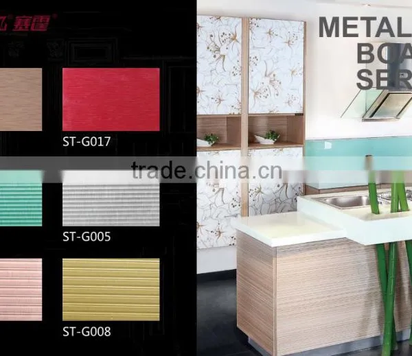 Kitchen Cabinet Panels Aluminum Foil Covered Metal uv Panel photo-2