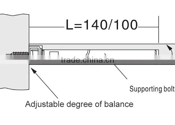 Galvanized Concealed Floating Hidden Shelf Support photo-2