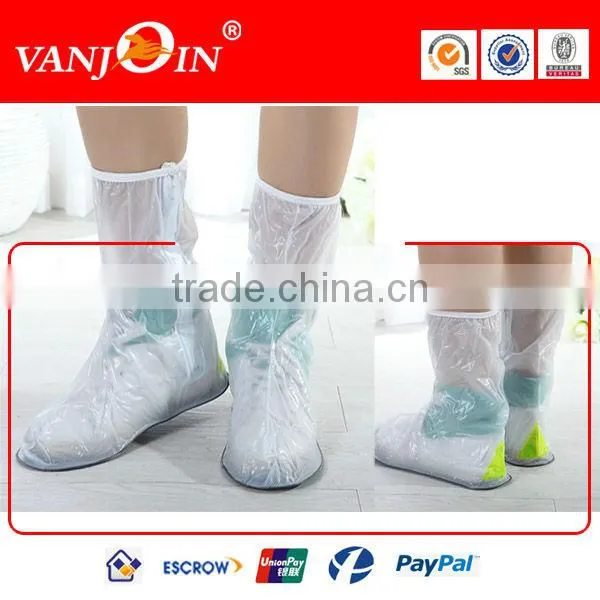 High Heel Flat PVC Rubber Rain Shoe Cover photo-5