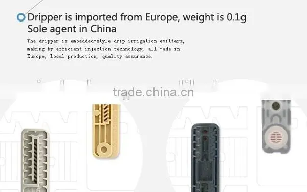 Drip Irrigation Pipe Flat Dripper Double Hole photo-2
