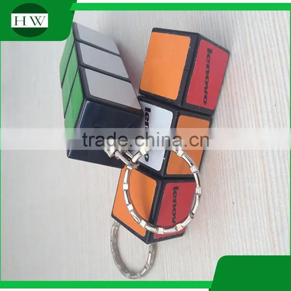 Magical Cube LED Key Flash Light Plastic Keychain Light photo-4