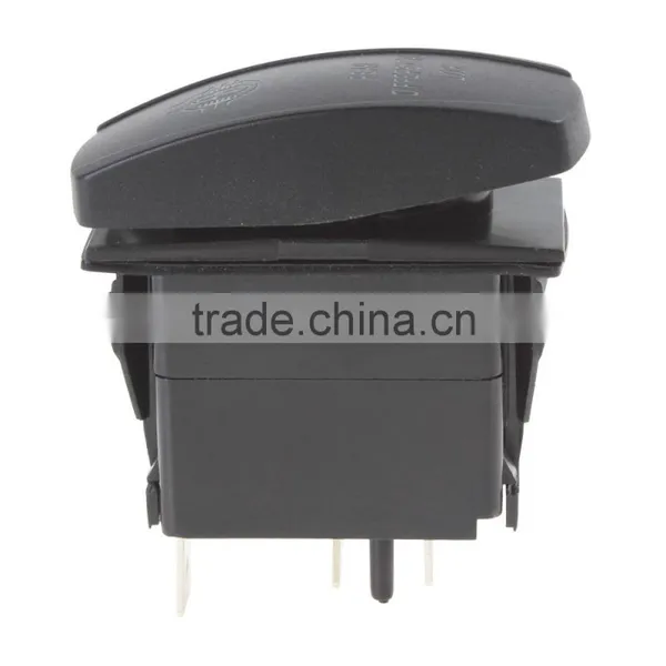 Dual Blue LED Backlit Laser Etched 3-Pin Rear Differential Lock Car Rocker Switch DC 12V 20A / 24V 10A photo-3