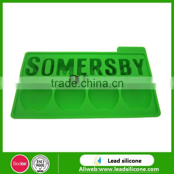 Apple Shape Silicone Ice Cube Tray photo-2