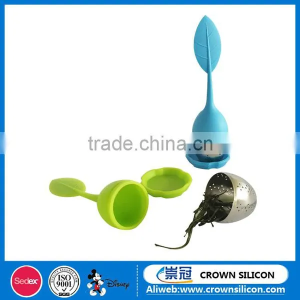 Hot Sale New Design Leaf Shape Silicone Tea Infuser photo-3