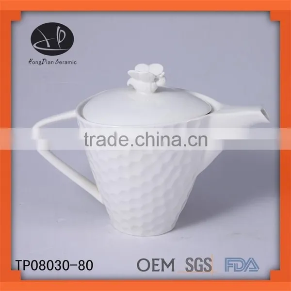 China Ceramic White Restaurant Tea Pots/tea Set/fit Tea