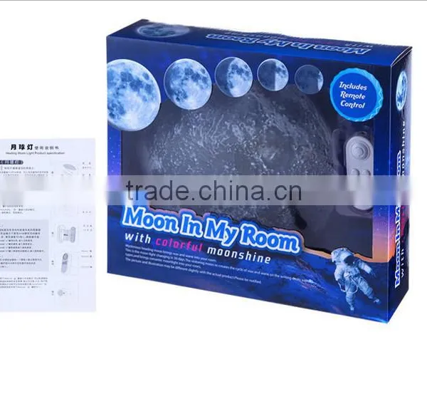 New Arrival Emulational Moon Wall Lamp, Colorful Variable Night Lamp Could Be Remote Control photo-6