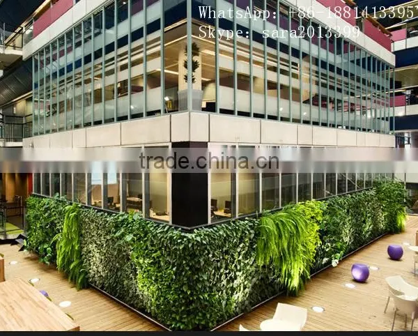 SJ0409008 Outdoor Decoration Synthetic Cheap Vertical Green Plastic Grass Wall Artificial photo-2