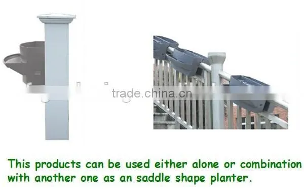 Vertical Garden Hydroponic Systems Hanging Fence /railing Flower Planter photo-3