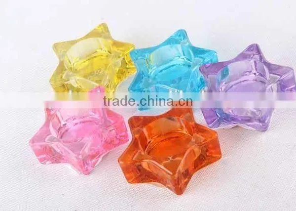 Flower /star Design Glass Candle Holder photo-3