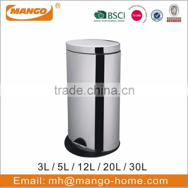 European Stainless Steel Foot Pedal Garbage Bin photo-5