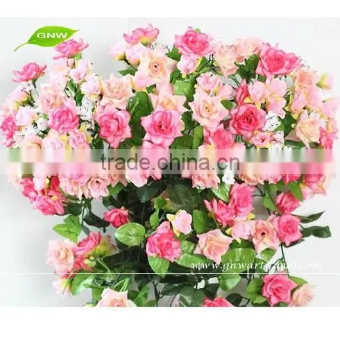 GNW FLV08 Artificial Hanging Flower Vine Fabric Leaf Silk Blossom for Home Wedding Decoration photo-3