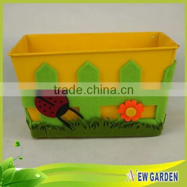 High Appraise Unique Metal Storage Basket,Decorative Metal Flower Pot photo-4
