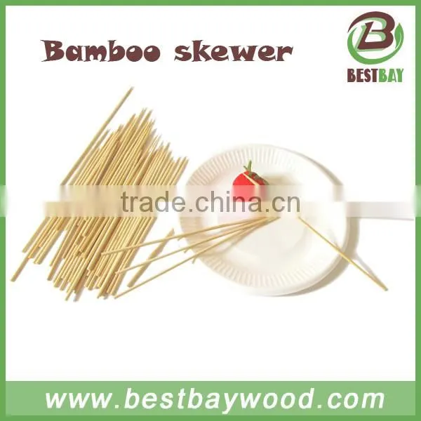 30cm Long Hot Sale Disposable Round Bamboo Skewers For BBQ Or Food photo-6