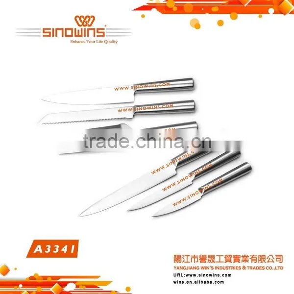 A3341 New Design Hot Sale High Quality 6pcs Stainless Steel Knife Set With a Peeler photo-2