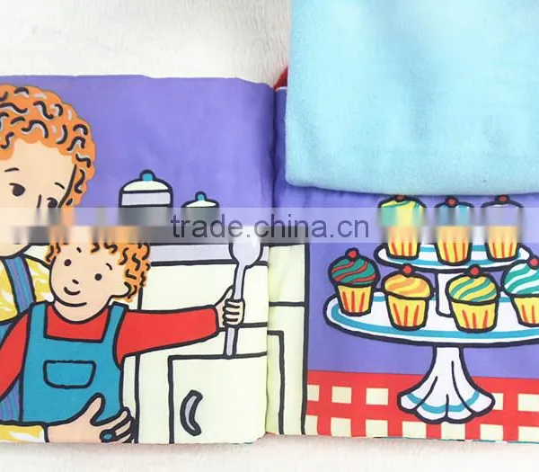 Hot Intelligence Development Baby Kids Educational Cloth Books Soft Series Colorful Fabric Kid Learning Book photo-6