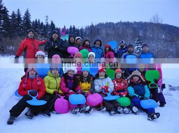Kids/Adult Winter Sports Thicken Plastic Grass Skiing Pad Sled Board Snow Sledge photo-2