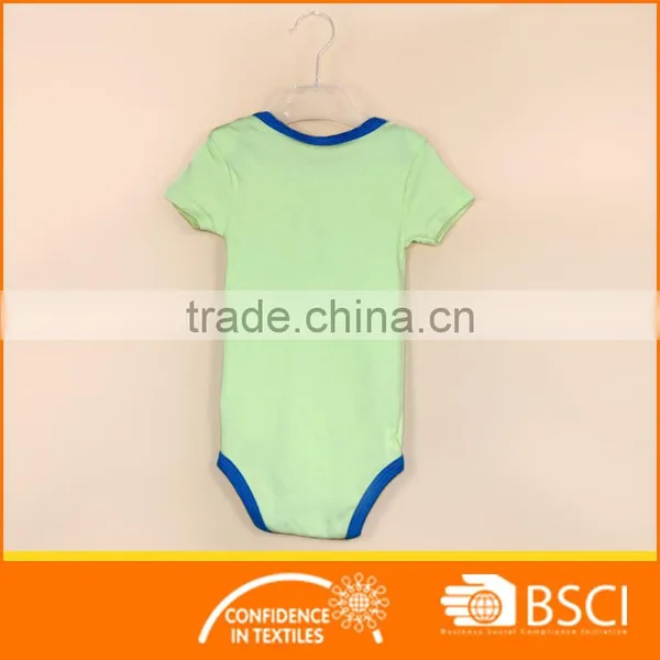 Baby Summer Wear Stripe Printed Fish Short Sleeve Romper photo-2