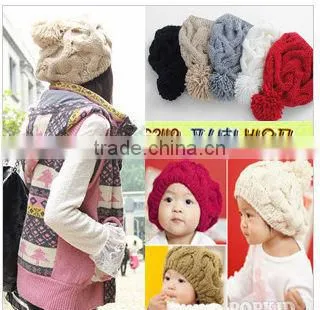 Fashion Computer Knitted Beret Hats in White Majored Producer Factory photo-2