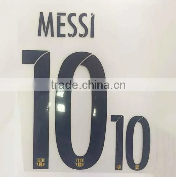 Custom Plastisol Type Soccer Number Heat Transfer Printing For Jerseys With Anti Sublimation photo-3