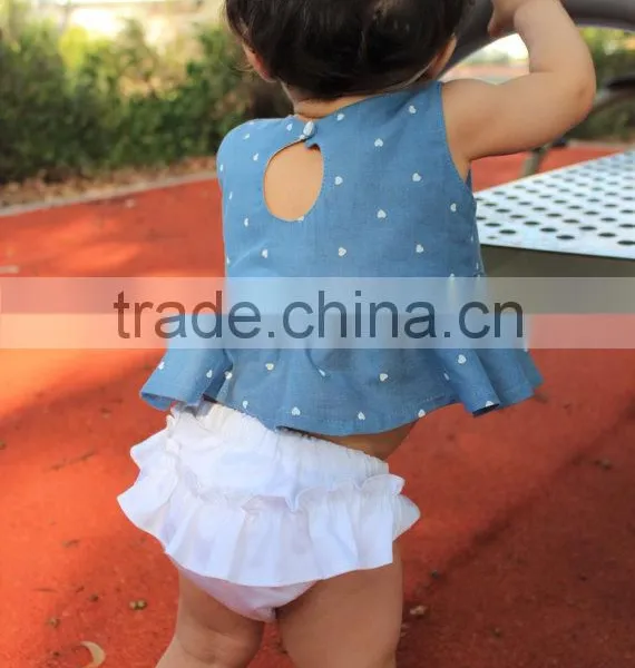 Top Quality Cotton Shorts Plain White Kids Underwear Infant Baby Bloomer photo-3