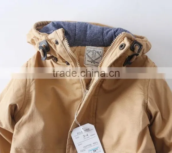 Hot Sale Cheap Boys Coats Kids Windbreaker Warm Windcheater Children Wind Dust Coat photo-2