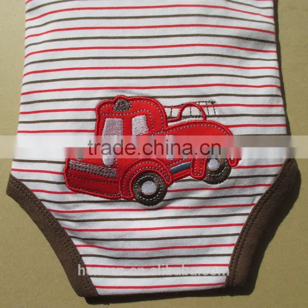 OEM or Stocked 100% Cotton Newborn Infant Baby Romper Coffee Cotton Jumpsuit Pattern photo-5
