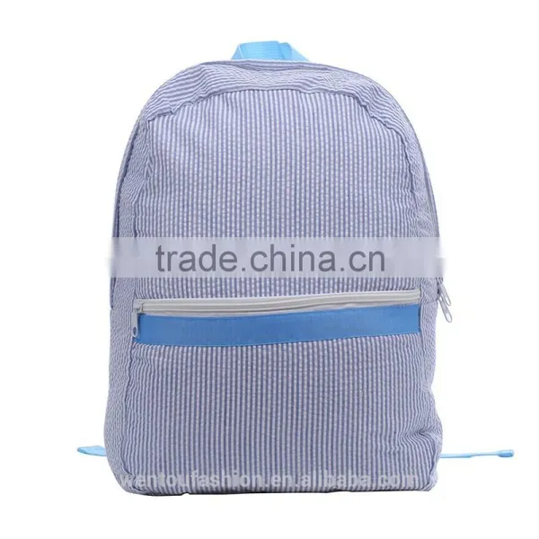 Monogrammed Toddle Seersucker Backpack photo-2