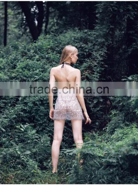 The New 2015 European and American Lingerie Sleepwear Foreign Trade the Original Single Wholesale Sexy Bud Silk Condole Belt Nig photo-4