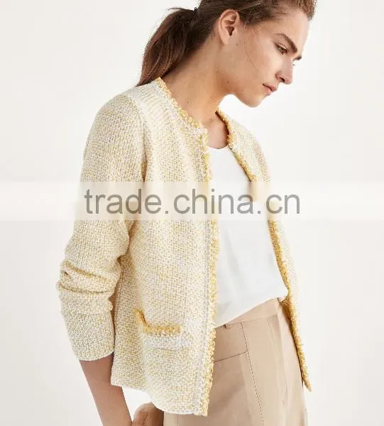 Women's Stylish Open Front Knit Thin Cardigan Sweater Patterns With Best Quality photo-3
