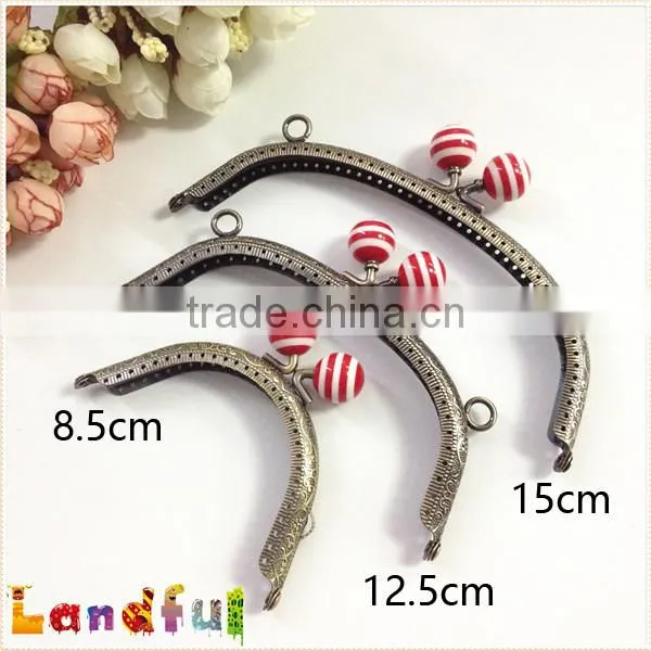 Colorful Curved Gumball Head DIY Findings Sew-in Bag Purse Frames photo-6