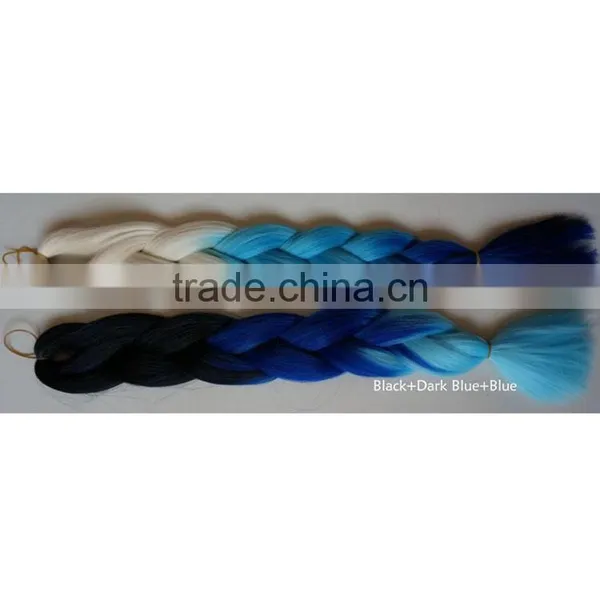 Factory Wholesale Synthetic Hair Material Heat Resistant Fiber For Braids Crochet Synthetic Braiding Hair photo-4