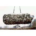 Customized Hexagonal Gabion Mesh Wire Fence , Stainless Steel Wire Gabion Bag Fence