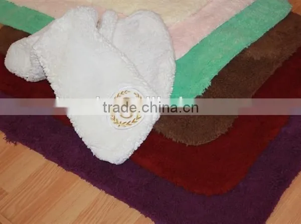 Washable 100% Cotton Hotel Bath Rug photo-4