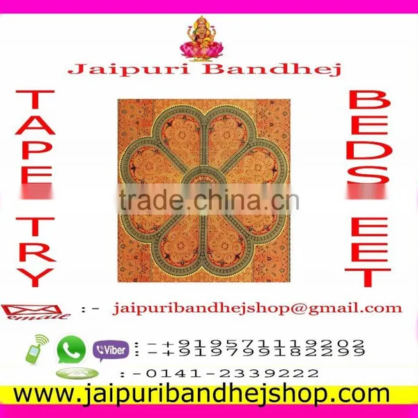 Jaipuri Bandhej Mandala Tapestry for Women photo-4