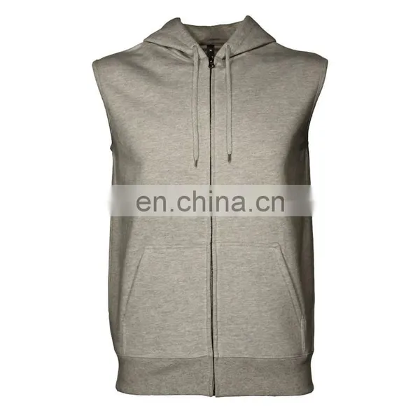 Wholesale Custom Sleeveless Hoodie photo-2