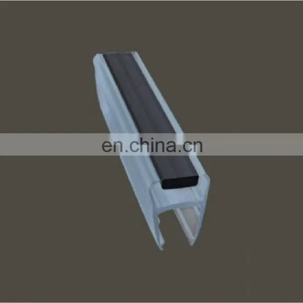PVC Magnetic Shower Door Seal Strip for 180 Degree Glass Doors
