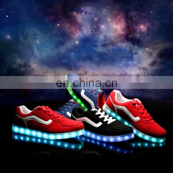 Latest Hot Sale Womens Night Club Casual Shoes USB Rechargeable LED Shoes Sneakers Wholesale Mens Footwear photo-2
